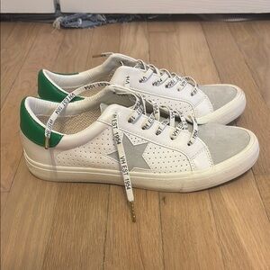 Vintage Havana White and Green Sneakers